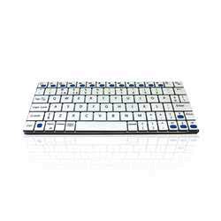 Ceratech Sleek Rechargeable Bluetooth Keyboard - Windows Layout - White
